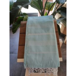 Chusta Hammam Do Sauny 100x180 Miętowe Pasy BASSAU
