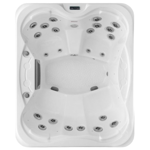 Wanna SPA 4-osobowa 23 dysze biała/grafit 215×180