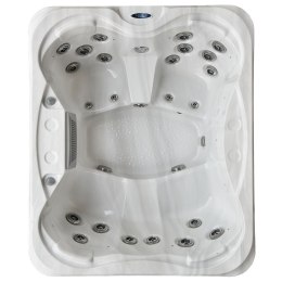 Wanna SPA 4-osobowa 23 dysze marmur/czarna 215×180